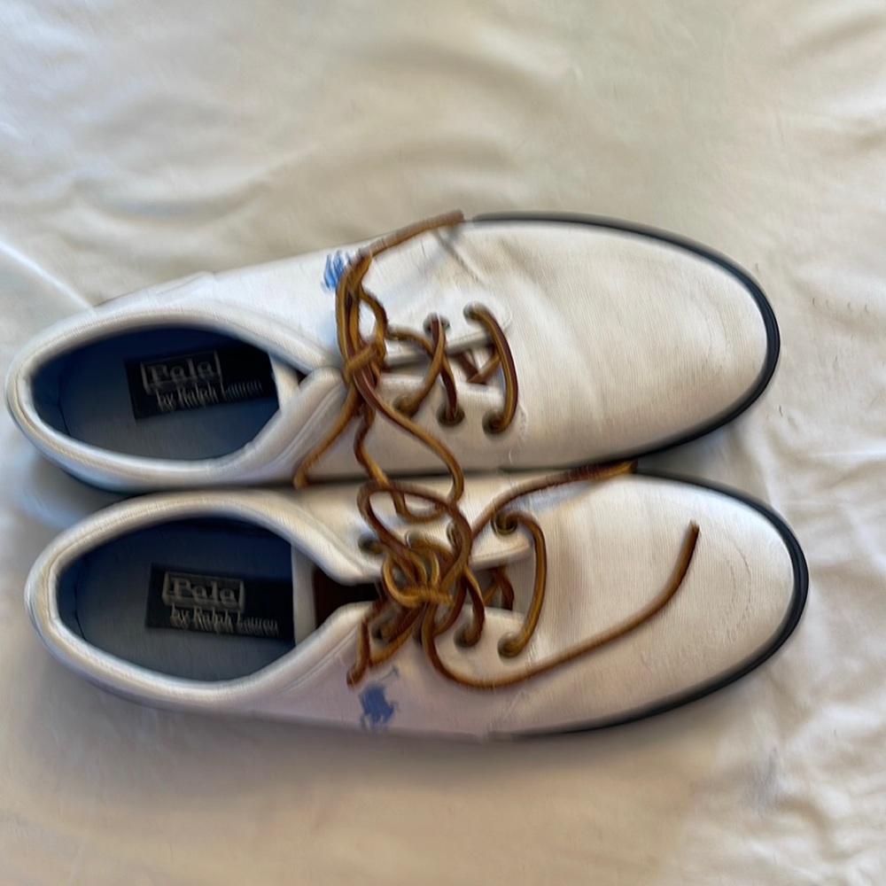 Ralph Lauren Polo canvas Mens shoes size 10.